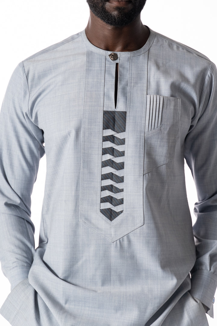 Eyo Eyo Suit sleek gray waves