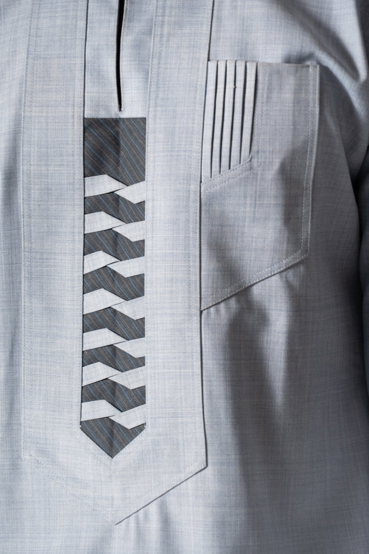 Eyo Eyo Suit sleek gray waves