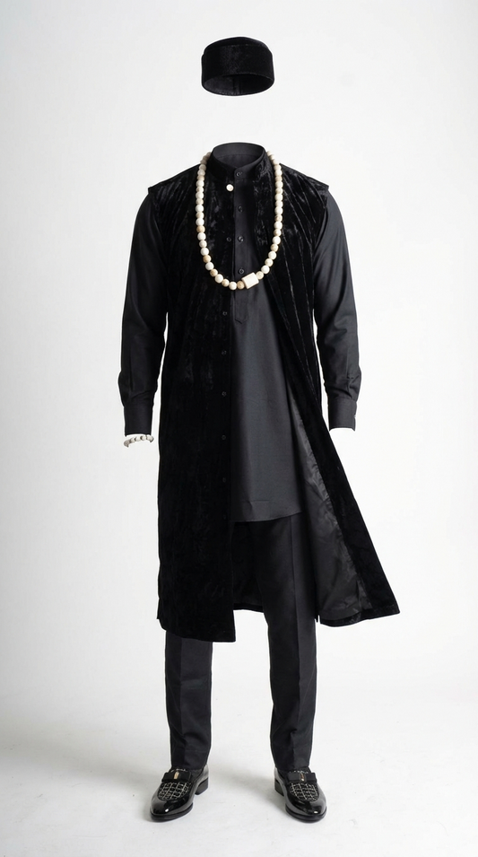 Eyo Eyo Suit Black oil Velvet