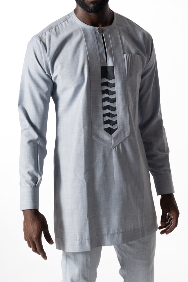 Eyo Eyo Suit sleek gray waves